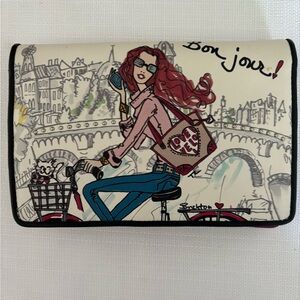 Leather Brighton Fashionista Bon Jour organizer